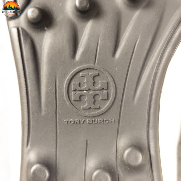 Tory Burch Ruffled Sneaker Golf Shoes White Black Leather Preppy Women's 9.5 M - Picture 16 of 16